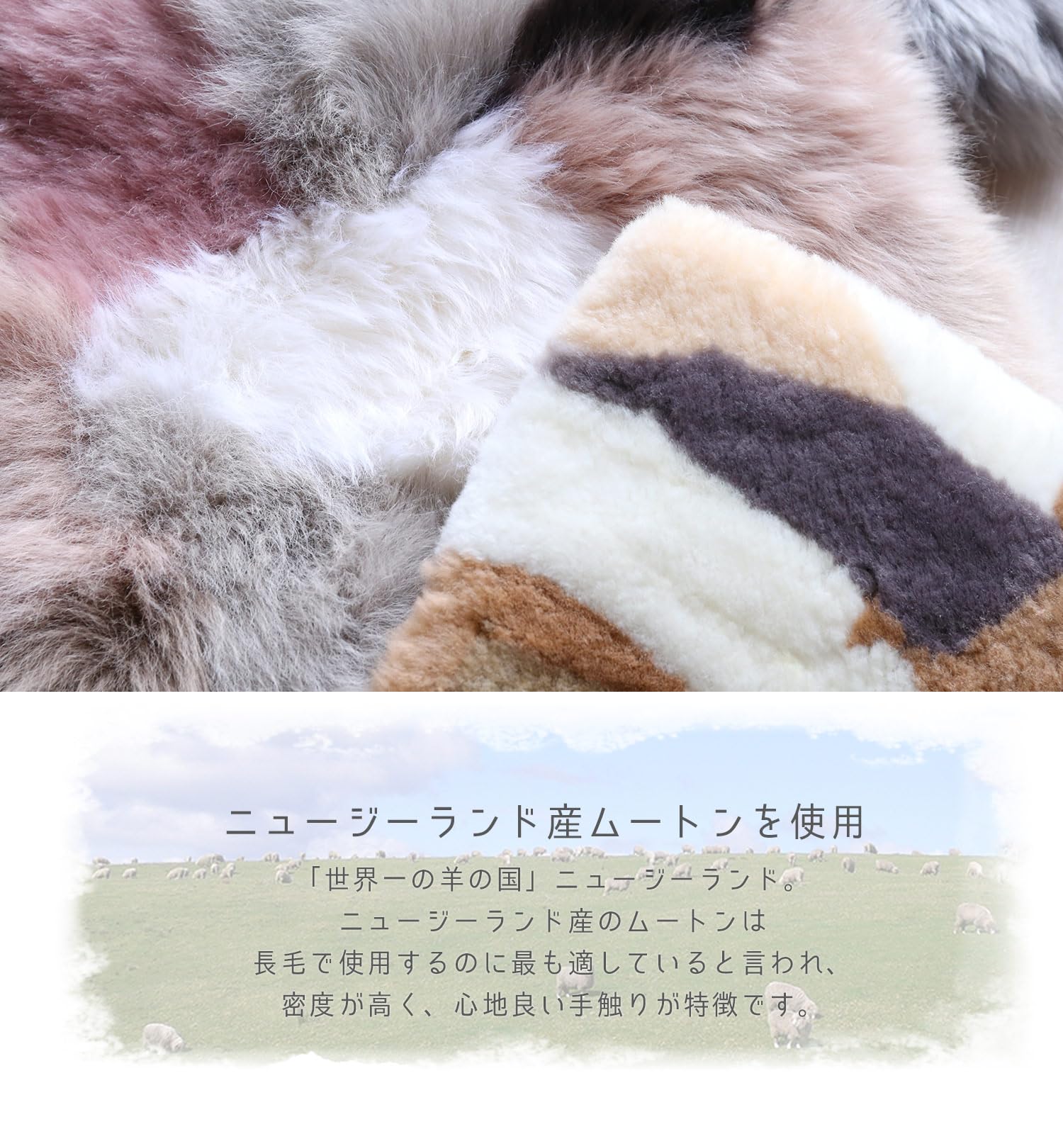 Amazon.co.jp: [三京商会] ムートン ファー クッション ラグ 座布団